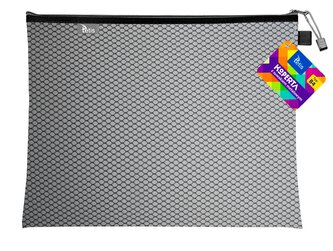 Koperta z suwakiem metalowym. B4 czarna