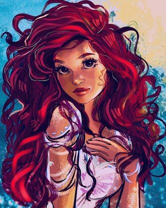 Diamantové malování Dívka s rudými vlasy 30 x 40 cm