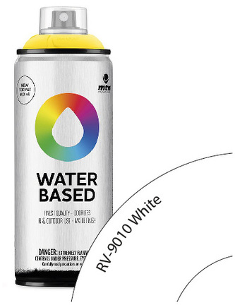 Farba w sprayu 400ml Waterbased R-9010 White, MTN Colors