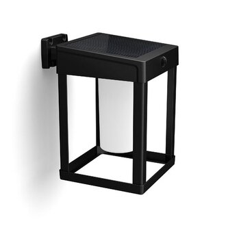 Camill UltraEfficient solární venkovní nástěnné LED svítidlo 1,4W 250lm 3000K IP44, černé