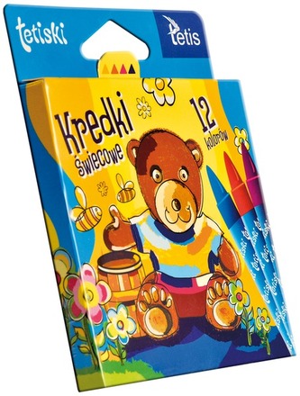 Kredki świecowe 12-kol.  TETISKI, Tetis