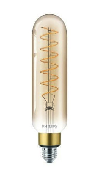 Vintage LED žárovka E27 T65 7W 470lm 1800K stmívatelná, gold