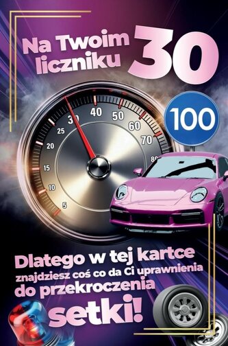 Karnet Prawo Jazdy 30 urodziny damskie