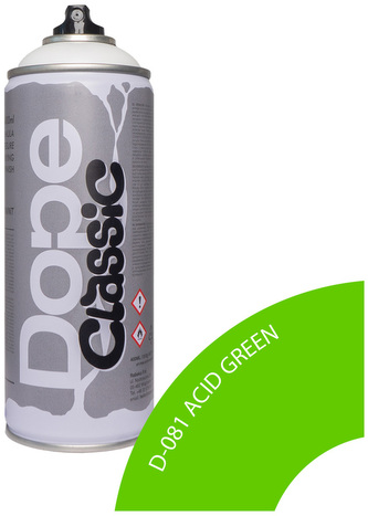 Farba w sprayu 400ml Classic D-081 Acid Green, Dope Cans