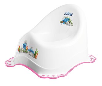 MALTEX Nocnik 2K Smerfy biały/różowy