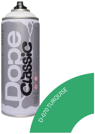 Farba w sprayu 400ml Classic D-070 Turquise, Dope Cans