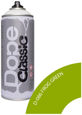 Farba w sprayu 400ml Classic D-086 Frog Green, Dope Cans