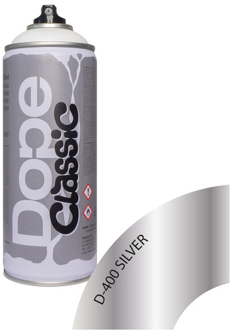 Farba w sprayu 400ml Classic D-400 Srebrny Chrome, Dope Cans