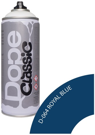 Farba w sprayu 400ml Classic D-064 Royal Blue, Dope Cans