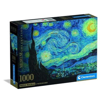 Puzzle 1000 elementów. Compact Museum Van Gogh, The Starry Night