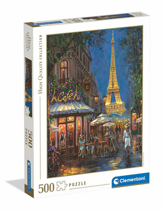 Puzzle 500 elementów. HQ Night at the Eiffel Cafe