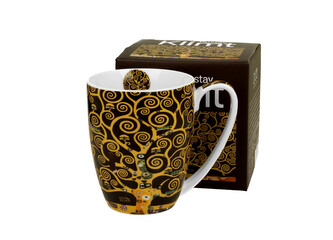 Kubek classic TREE OF LIFE Brown inspired by Gustav Klimt