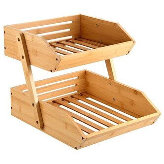 Kuchyňská police, 33 x 28 x 38 cm, bambus KESPER 58852