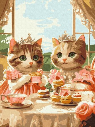 Malowanie po numerach - Glamour impreza 30x40cm