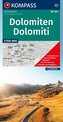 KOMPASS Auto- und Panoramakarte Dolomiten / Dolomiti / Dolomites 1:150.000
