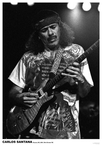 Plakát, Obraz - Carlos Santana - USA 1992, 59.4 × 84.1 cm