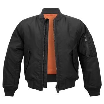 Bunda dětská Brandit Kids MA1 Jacket - černá, 122/128