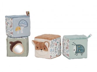 Kostky textilní 4 ks Forest Friends