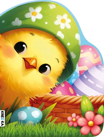 Książeczka kartonowa. Wielkanocny kurczak