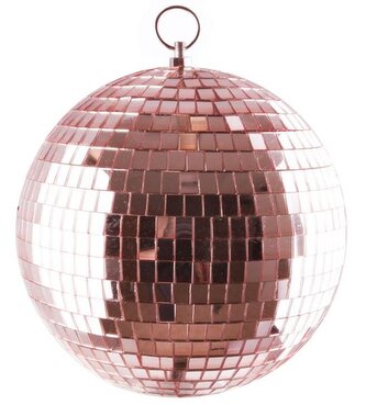 Zrcadlová koule 20 cm, růžová