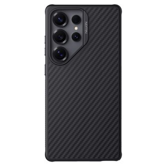 Nillkin Synthetic Fiber PRO Magnetic Ochranný Zadní Kryt pro Samsung Galaxy S25 Ultra Black