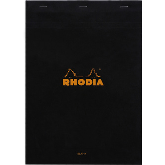 Clairefontaine, Poznámkový blok Rhodia Basics, A4, 80 listů, čistý, černý