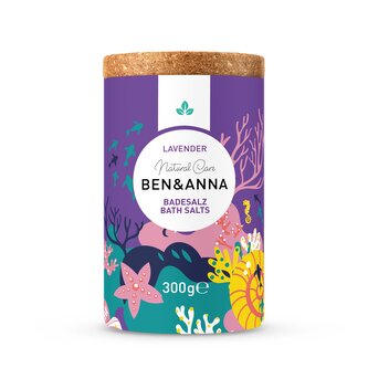 Ben & Anna Sůl do koupele - Lavender (300 g) - uvolní svaly a zrelaxuje