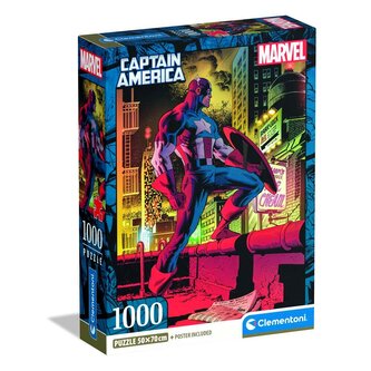 Puzzle 1000 elementów. Compact Captain America