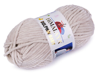 Pletací žinylková příze Dolphin Baby 100 g - 1 ks - 10 (80342) béžová světlá