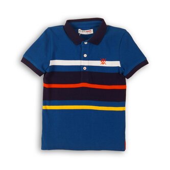 Tričko chlapecké Polo s krátkým rukávem, Minoti, Coastal 1, modrá - 134/140