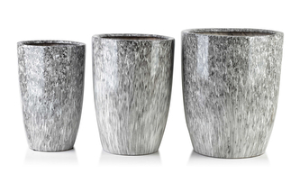 NEVA MARBLE KOMPLET 3 DONICZEK37x37x45,5/30,5x30,5x42,5/24x24x40cm