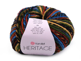 Pletací příze Heritage 50 g - 1 ks - 9 (333) modrozelená