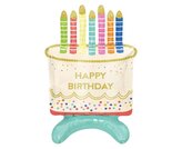 Balon foliowy Tort Happy Birthday 33x48x24cm