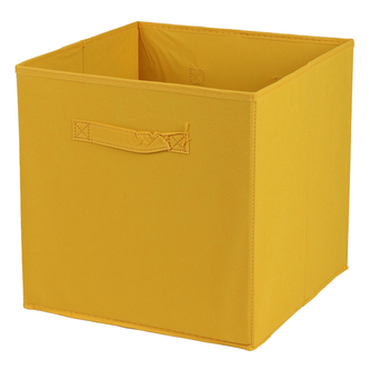 DOCHTMANN Box do kallaxu, úložný box textilní, žlutý 31x31x31cm