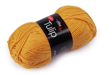 Pletací příze Tulip 100 g - 1 ks - 19 (41179)) hořčicová