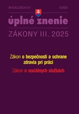 Aktualizácia III/1 2025 – BOZP a sociálne služby