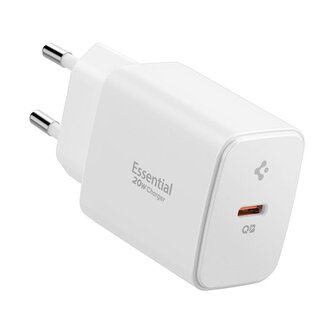 Spigen Essential 20W Wall Charger EE201EU, white