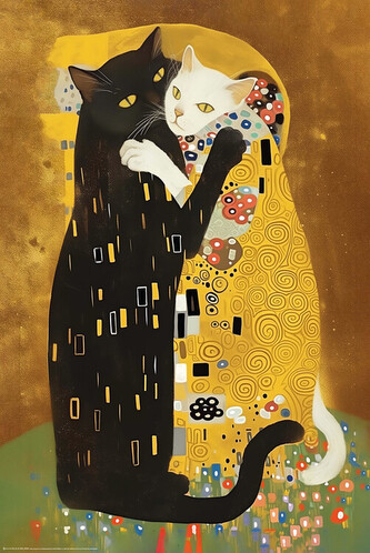 Plakát, Obraz - Kitty Klimt, 61 × 91.5 cm