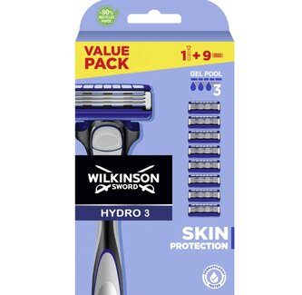 Wilkinson Sword Holicí strojek Hydro 3 Skin Protection + 9 hlavic man