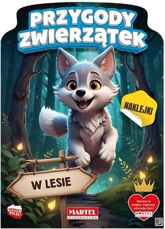 Przygody zwierzątek w lesie. Kolorowanka z naklejkami