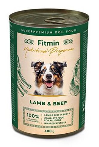 Fitmin dog NP konz. jehněčí a hovězí 400g
