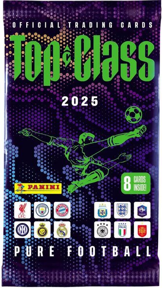 PANINI TOP CLASS 2025 Sběratelské karty Pure Football set 8ks