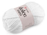 Pletací žinylková příze Dolce Maxi 200 g - 1 ks - 18 (741) bílá