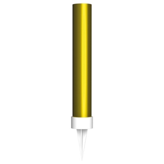 Dortová fontána zlatá 9,5 cm, 2 ks