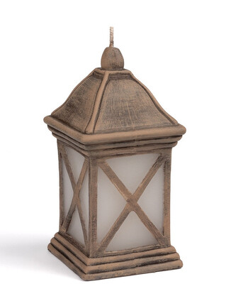 Svíčka LED 370g lucerna bronzová