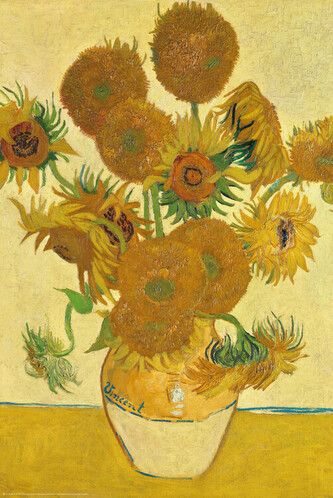 Plakát, Obraz - Sunflowers, Vincent van Gogh, 61 × 91.5 cm