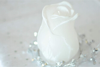 Svíčka LED 370g Růže