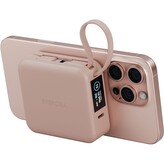 ENERGEA MagPac Mini Plus MagSafe powerbanka s kabelem, 10000mAh, růžová