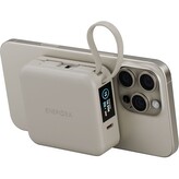 ENERGEA MagPac Mini Plus MagSafe powerbanka s kabelem, 10000mAh, béžová