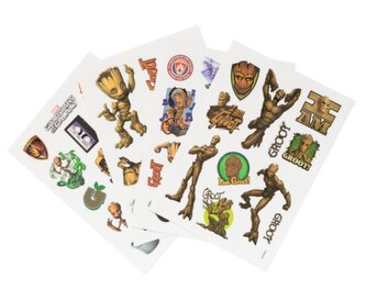 Set nálepek na elektroniku Marvel|Guardians of the Galaxy|Strážci Galaxie: Groot (set 17 x 23,5 x 1,5 cm)